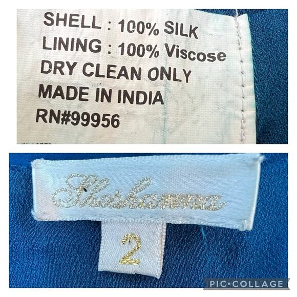 Shoshanna Womens 2 Leandra Mini Dress 100% Silk Turquoise Blue Sequin Party Sexy - Picture 7 of 11